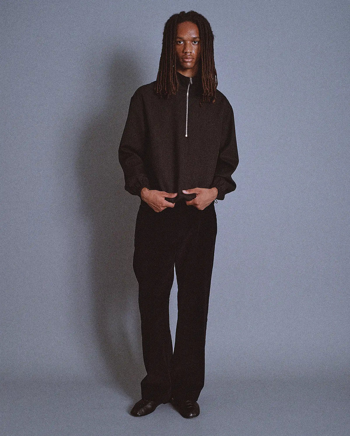 Berkley Pullover in Mélange Black