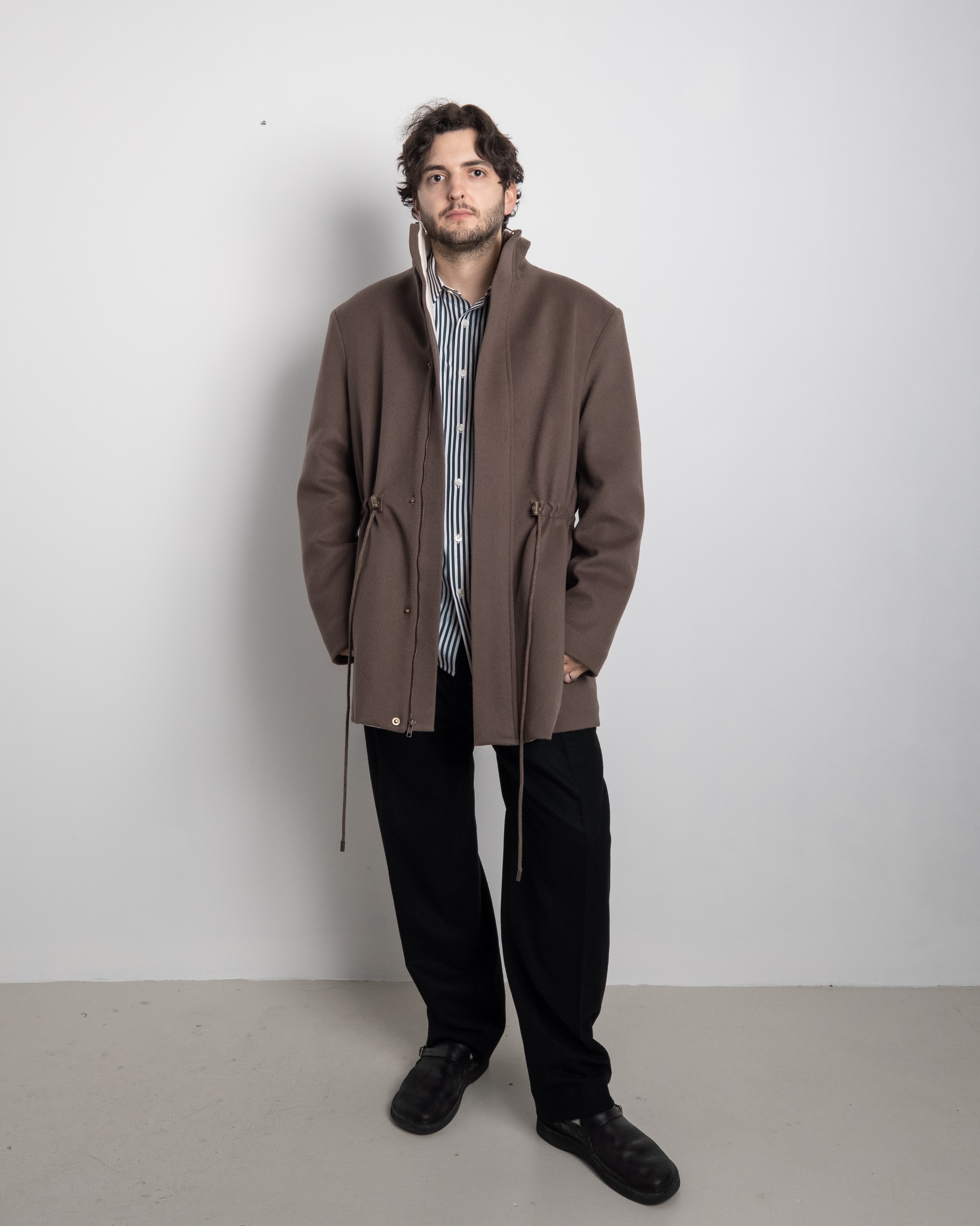 Dorchester Coat in Deep Taupe
