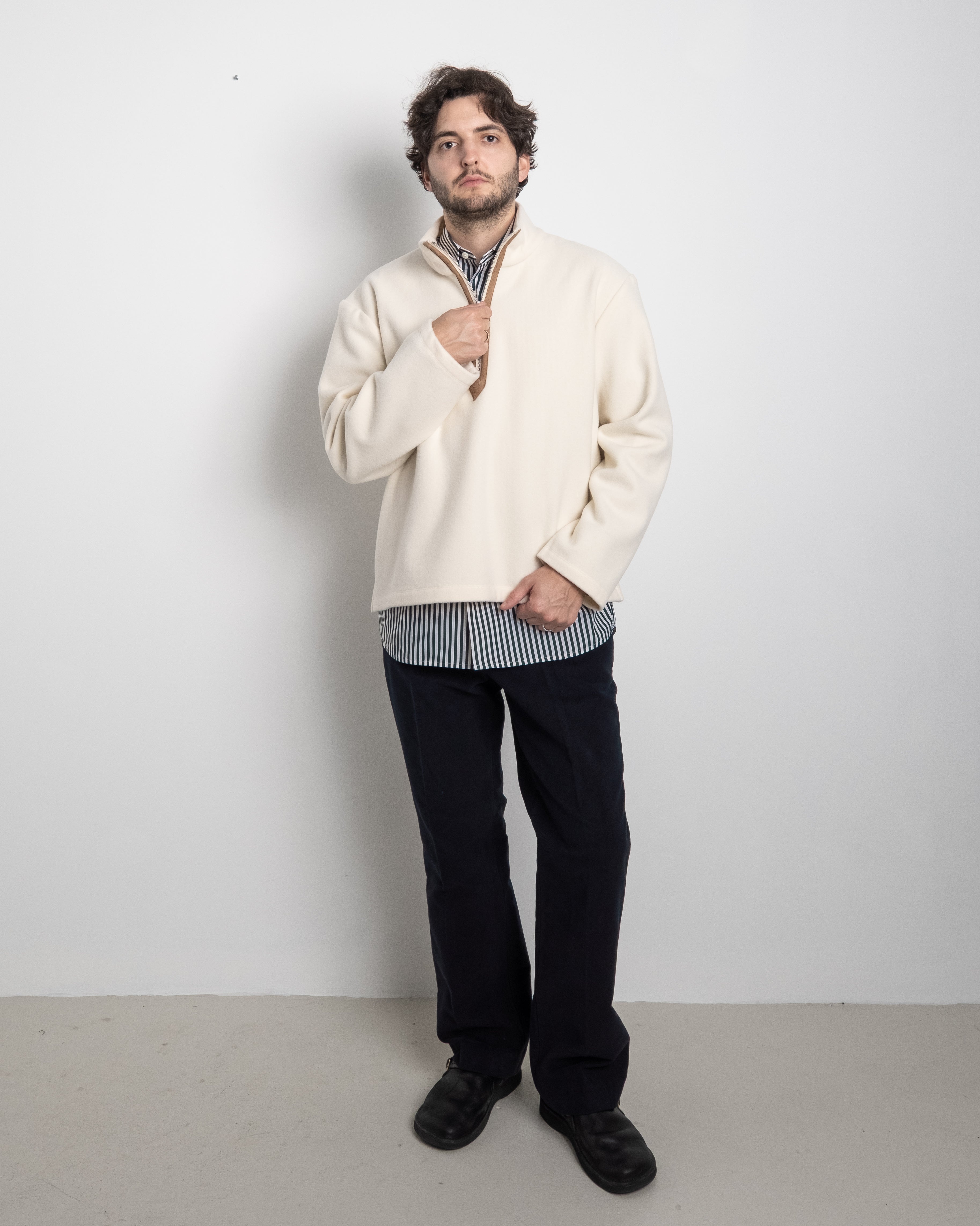 Park Place Pullover in Winter White