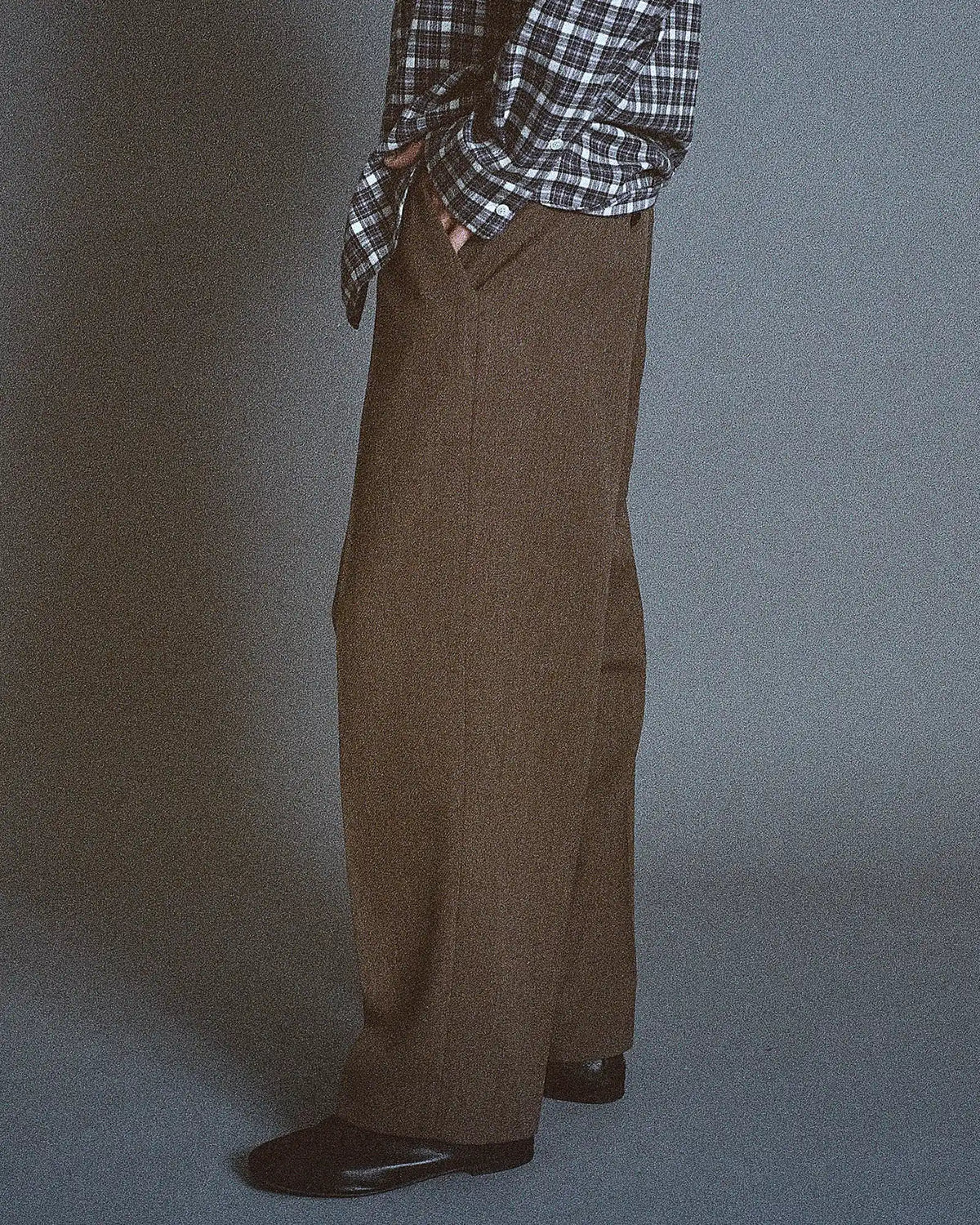Longfellow Trousers in Mélange Brown