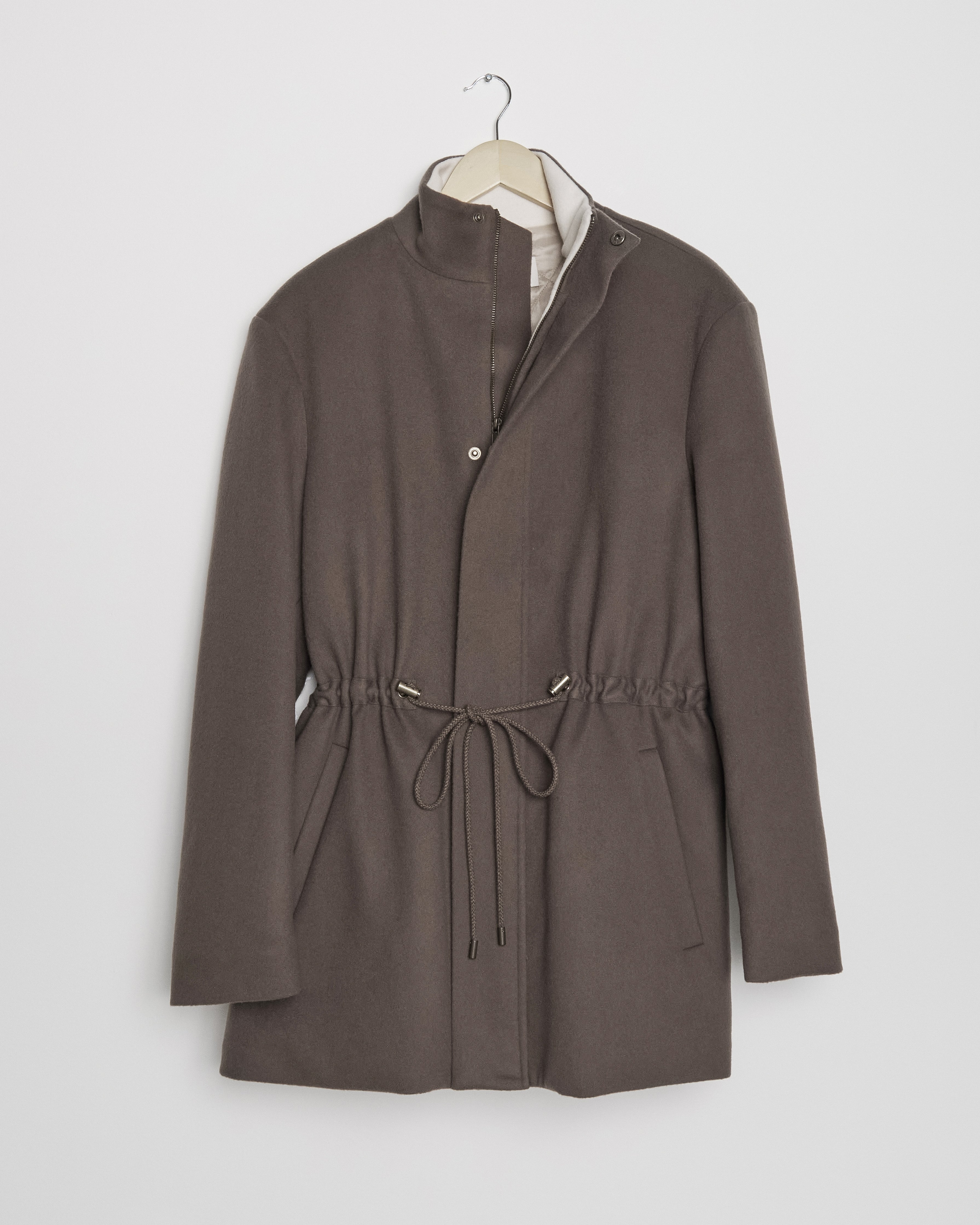 Dorchester Coat in Deep Taupe