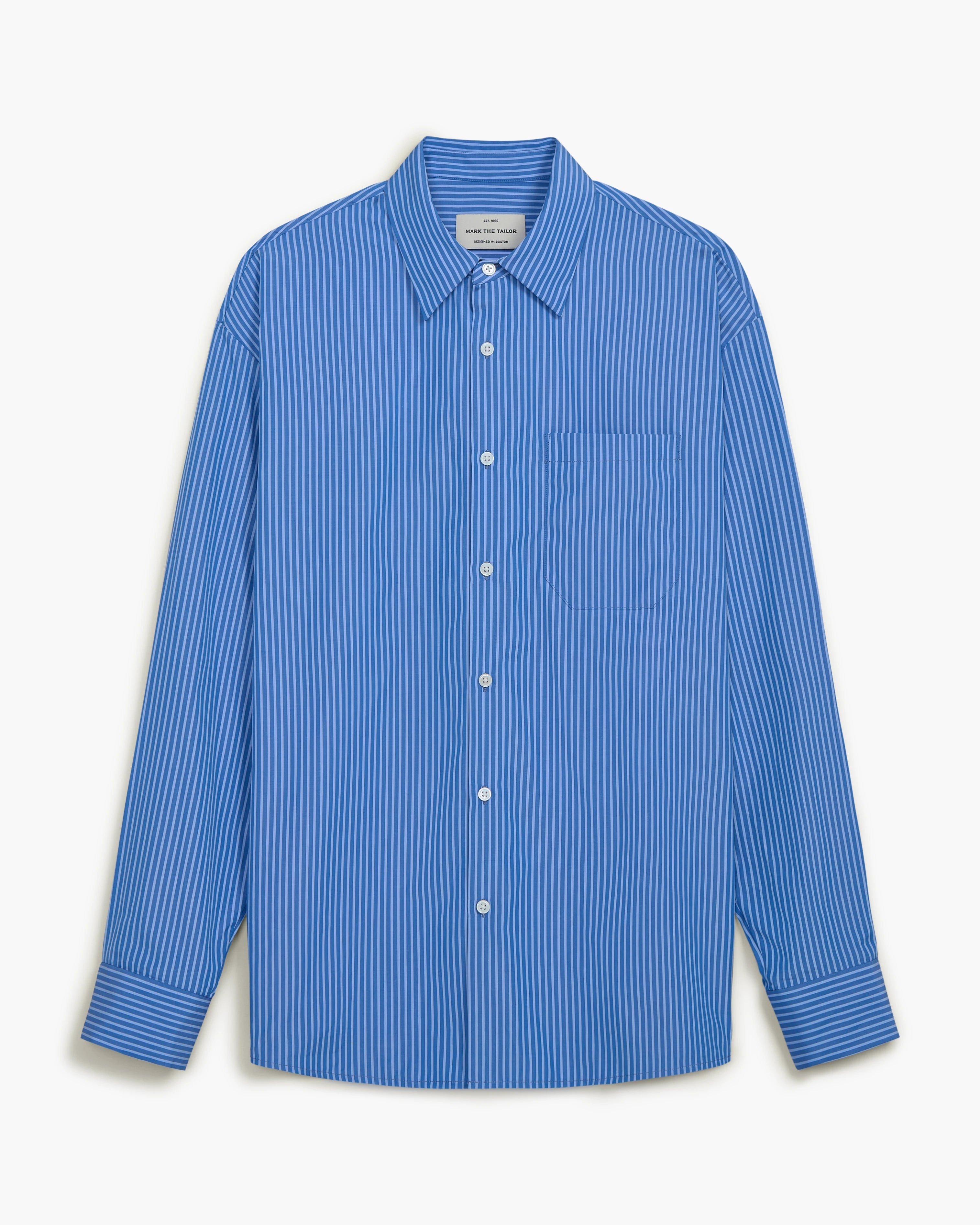 Statler Shirt in Blue Stripe