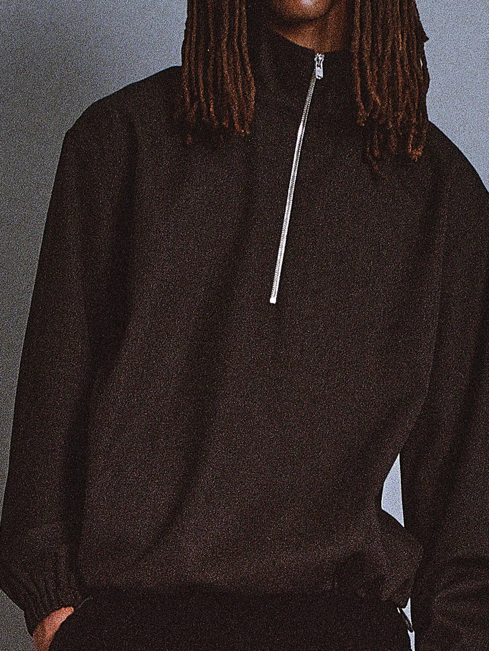 Berkley Pullover in Mélange Black
