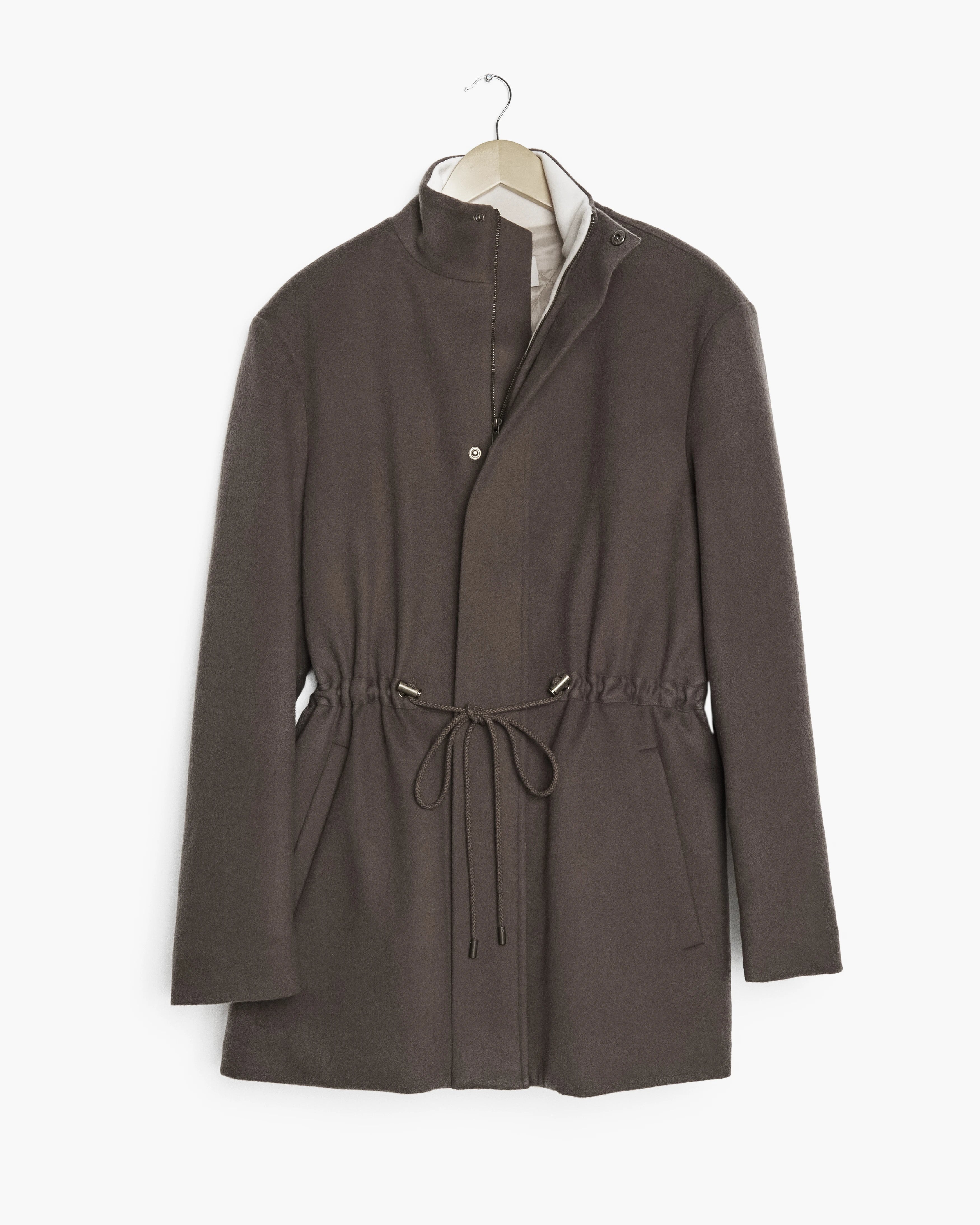 Dorchester Coat in Deep Taupe