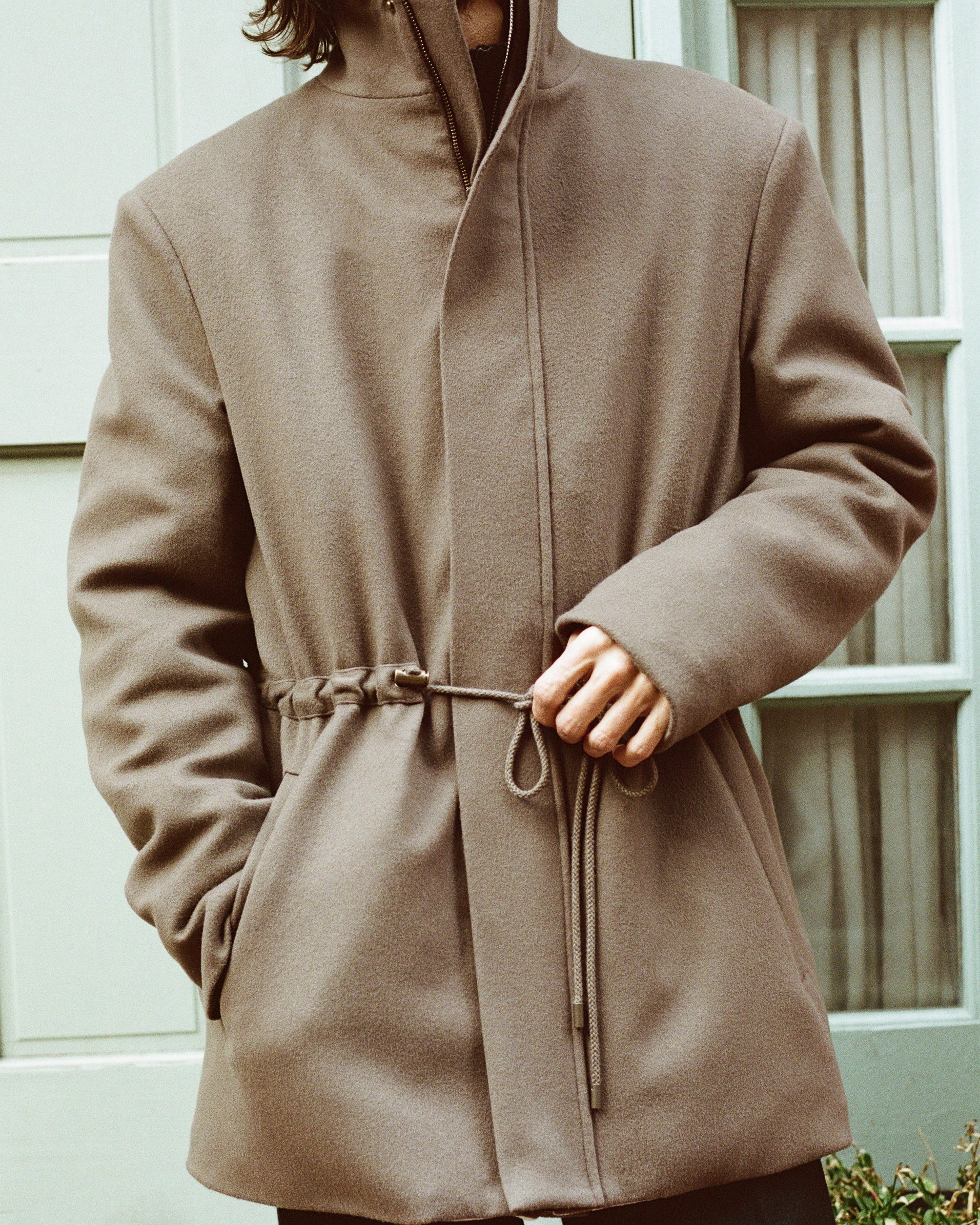 Dorchester Coat in Deep Taupe