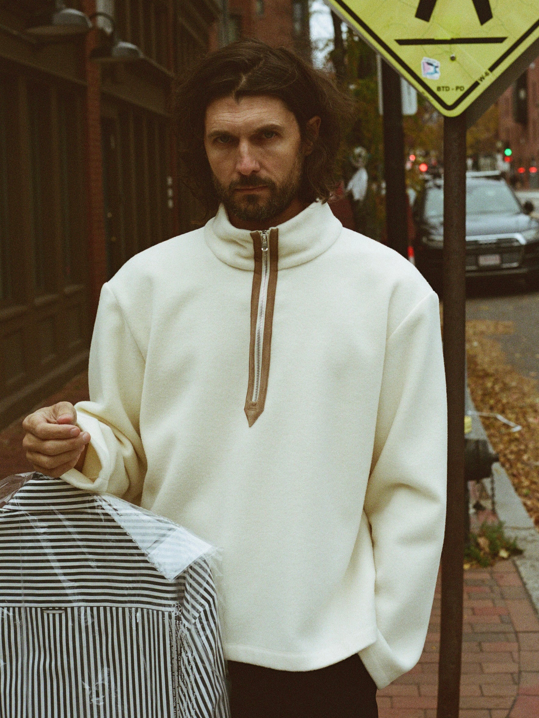 Park Place Pullover in Winter White