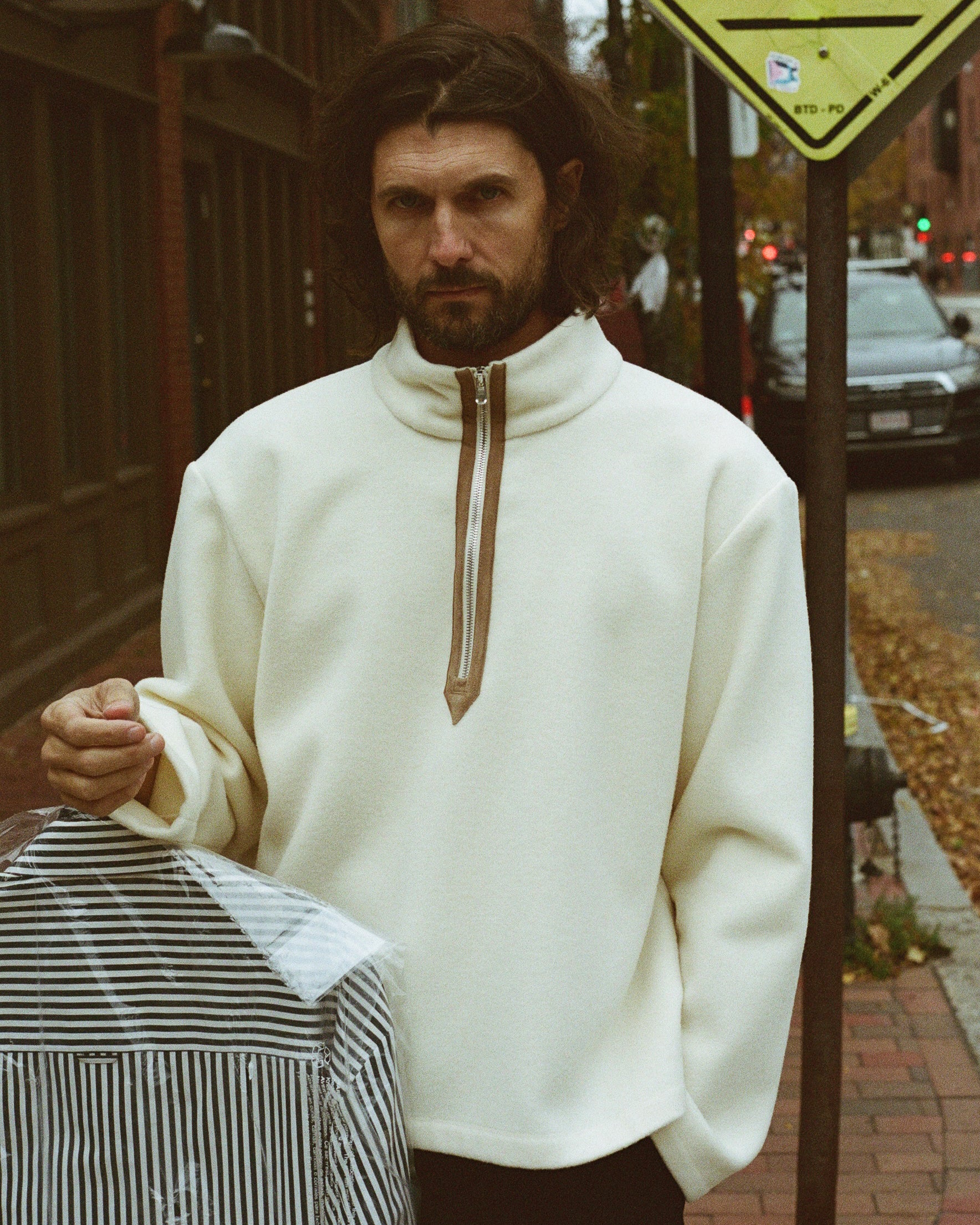 Park Place Pullover in Winter White