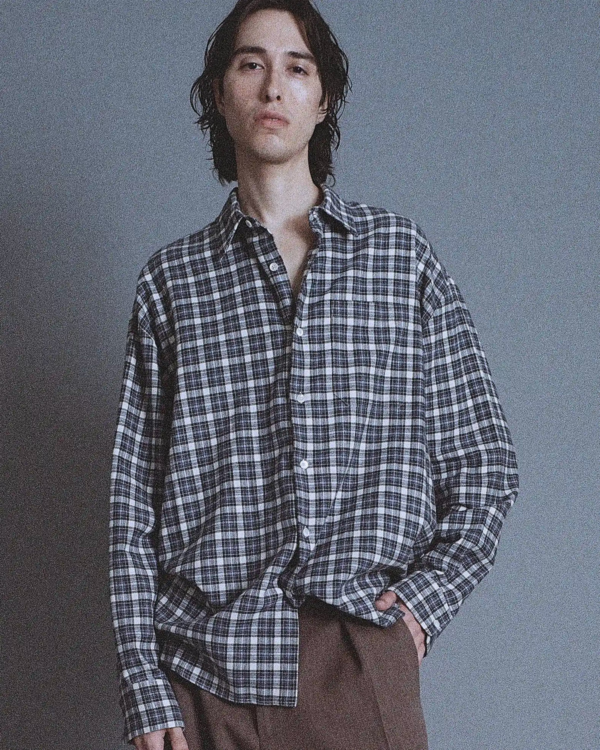 Statler Flannel in Blue Plaid